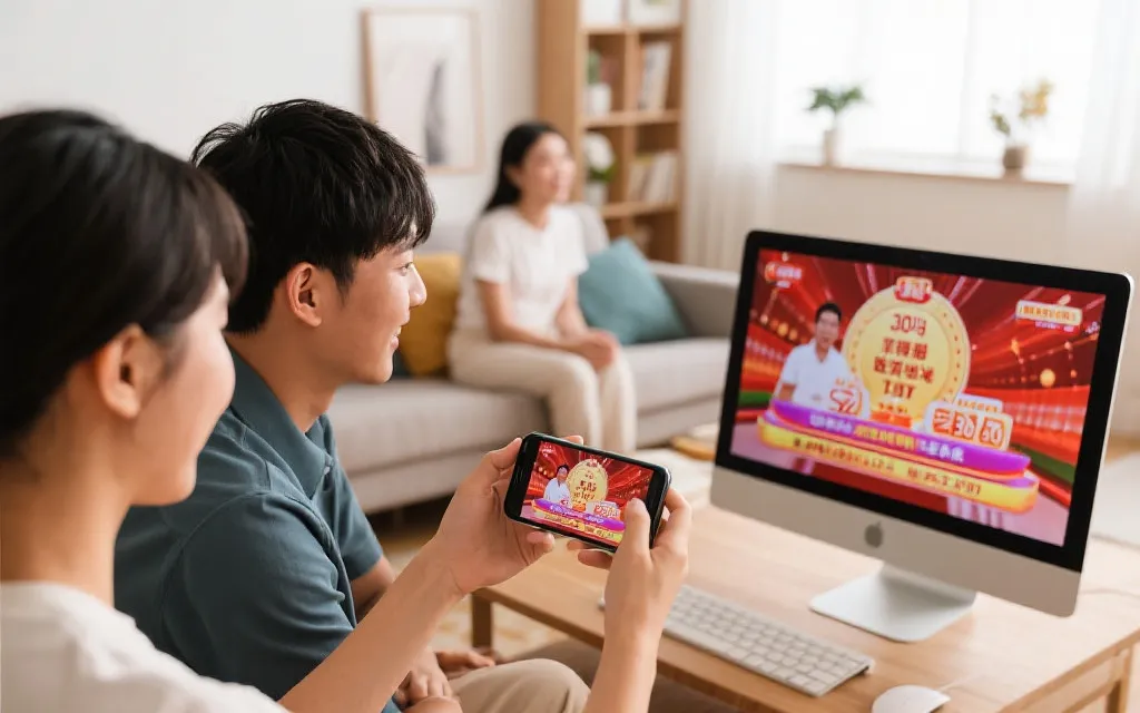 多平台开奖直播，手机电脑同步，用户聚精会神观看