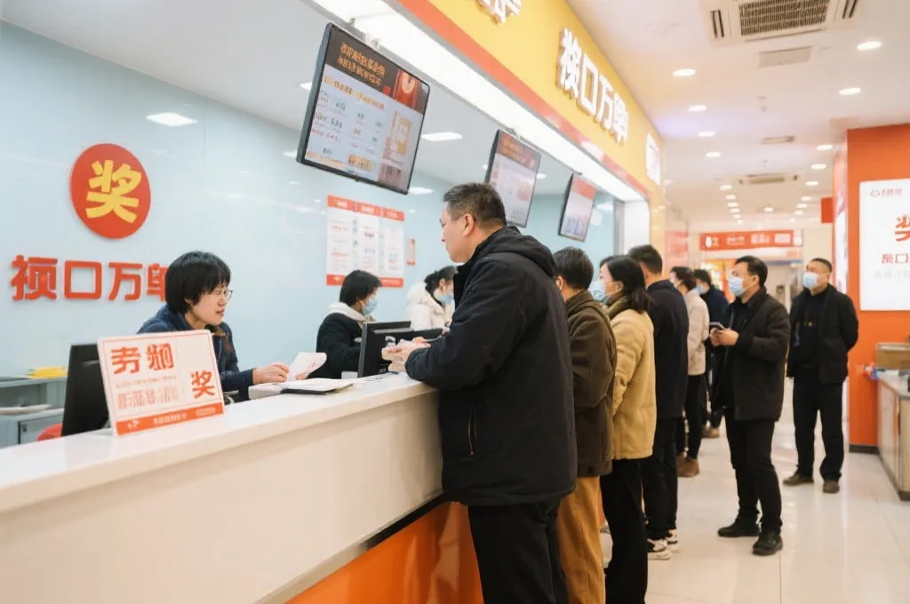 公众在兑奖大厅咨询流程